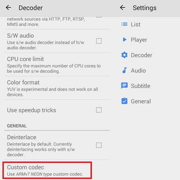 mx player custom codec settings